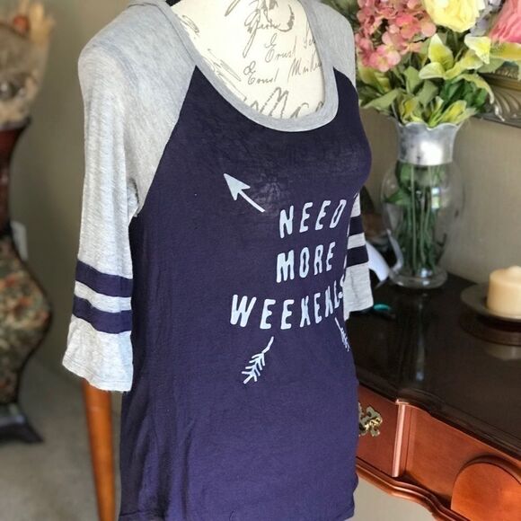 Awake Blue and White Graphic T-Shirt Small - Picture 8 of 8